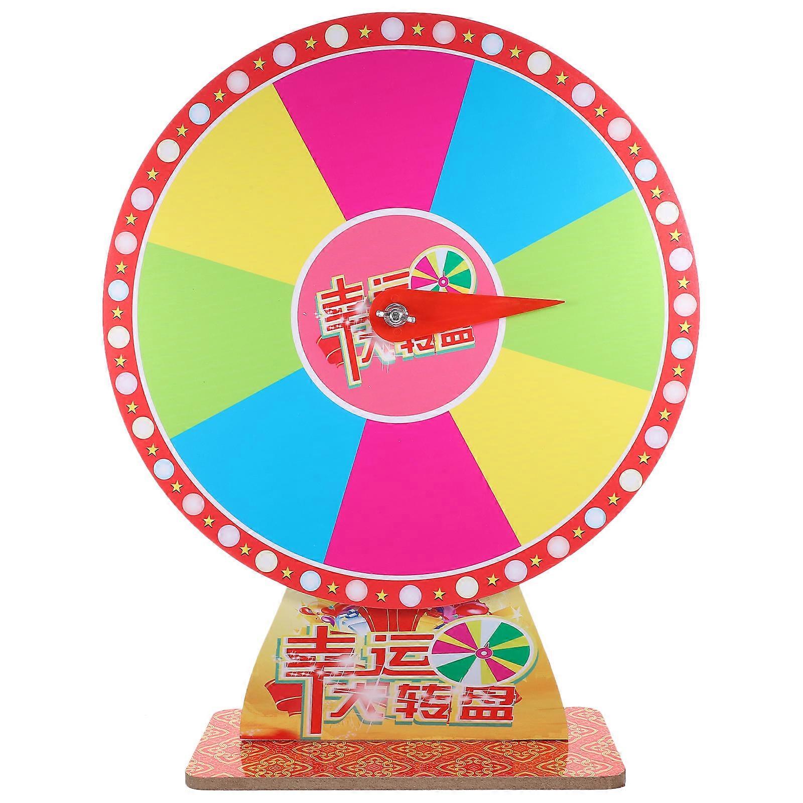 If you're asking about the **material** used in a **Tabletop Prize Wheel Game Turntable** (commonly used for carnivals, parties, family gatherings,
