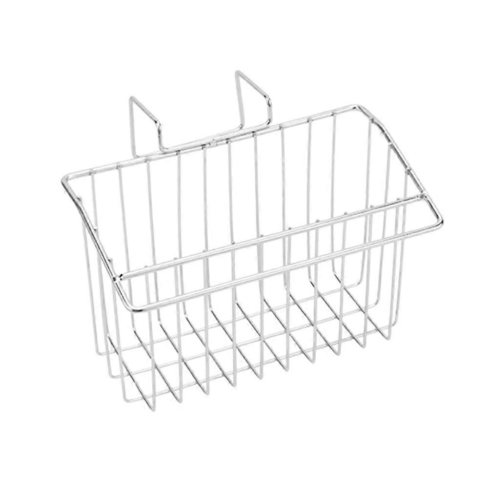 Hanging Kitchen Organizer Silver 1Pcs Kitchen Storage Baskets with Fast Drainage for Storage Use
