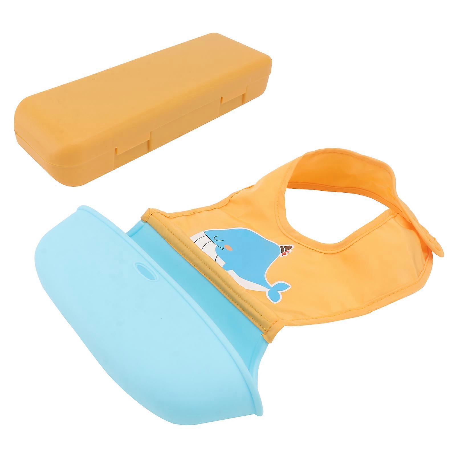 Waterproof Baby Bib for Home Use Assorted Color Polyester Material One Piece