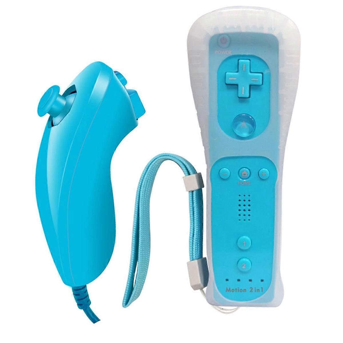 Bluetooth Gamepad for / U Console Wireless Remote Controller with Motion Plus, Nunchuck, and Wrist Strap E