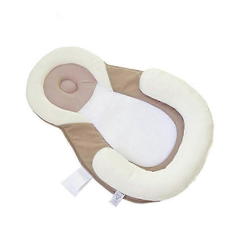 Newborn Baby Sleep Positioning Pad with Flat Head Support - Comfortable Roll Pillows for Safe Sleeping & Head Shape Prevention