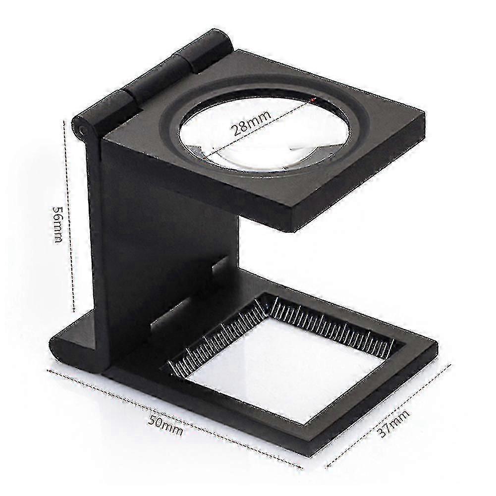 Triple Folding 10x Magnifying Glass With Led Light-XinHan