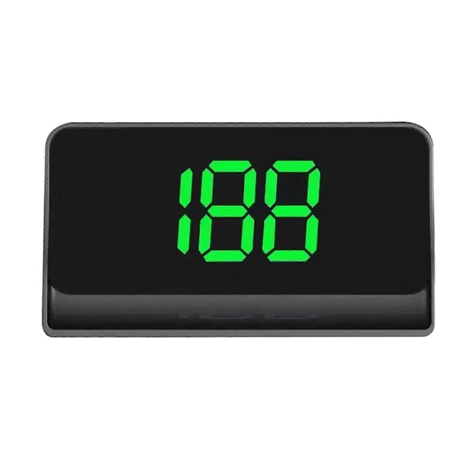 Head Up Display Car GPS Speedometer, LED HUD Windshield Projector, MPH/KMH, Compact Size, Vehicle Compatible, Green
