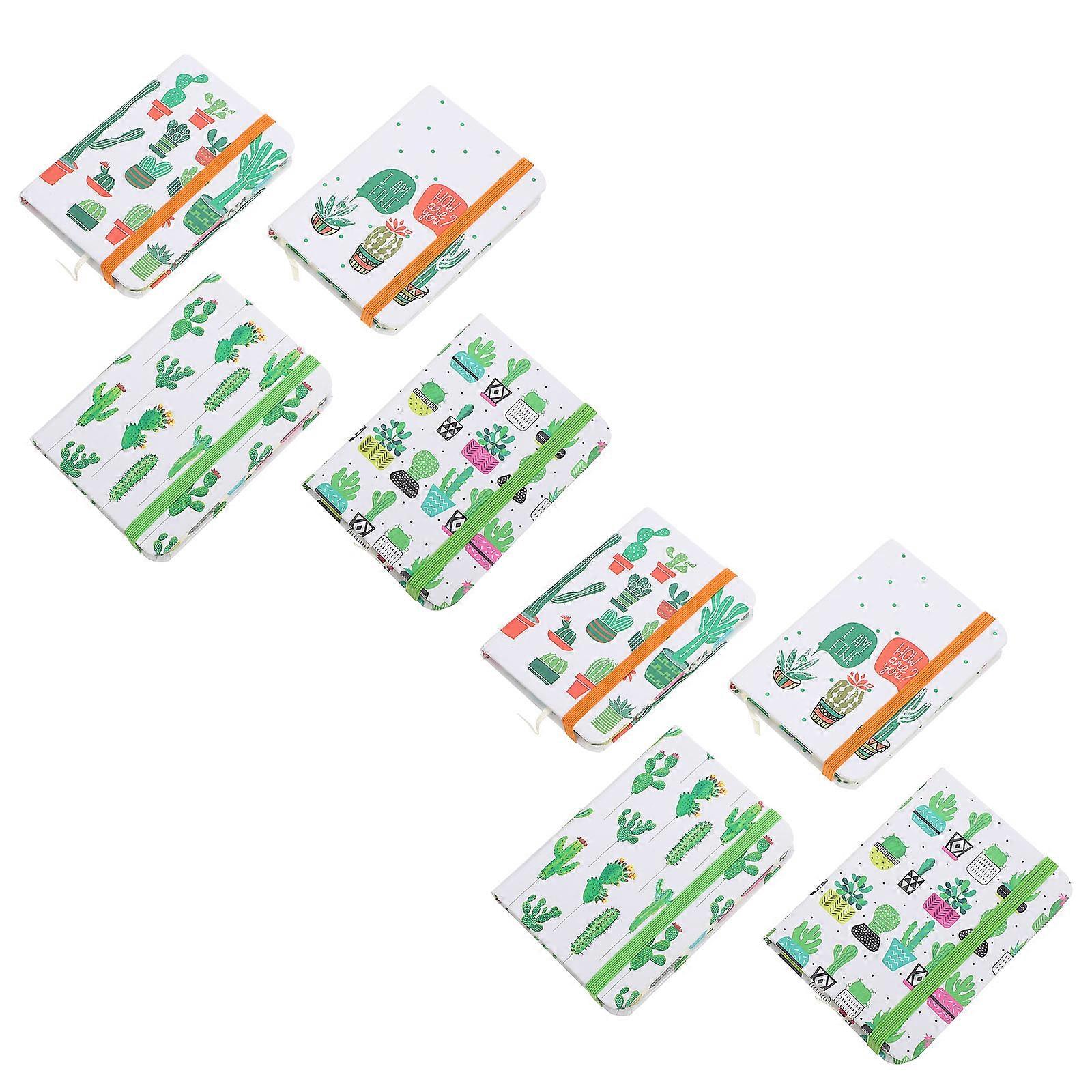 Mini Cartoon Notebook 8Pcs Small Notebooks For Adults For Daily Use