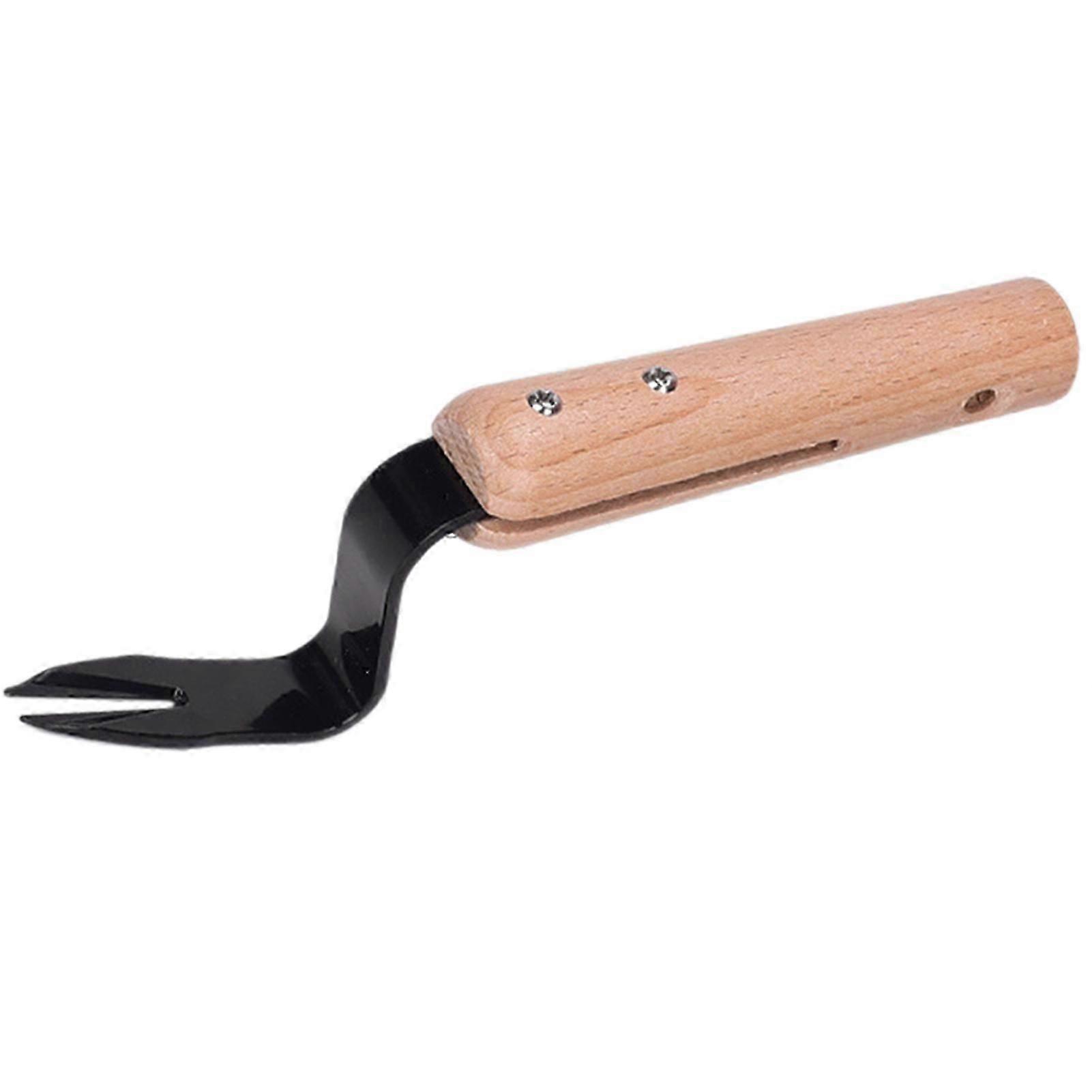 Stainless Steel Forked Weeder Manual Weeding Fork Weed Puller Root Removal Soil Cultivation Tool