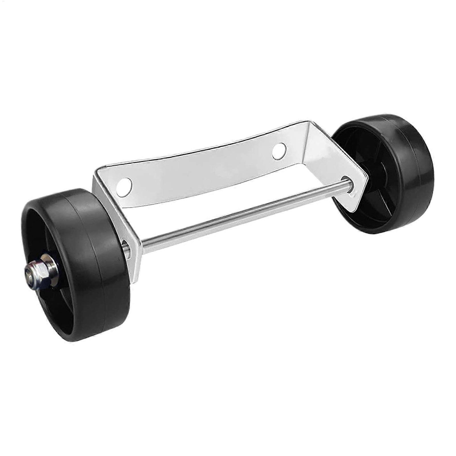 Patio Heater Wheel Kit, Stainless Steel Movable RustResistant Silver Bracket Pulley