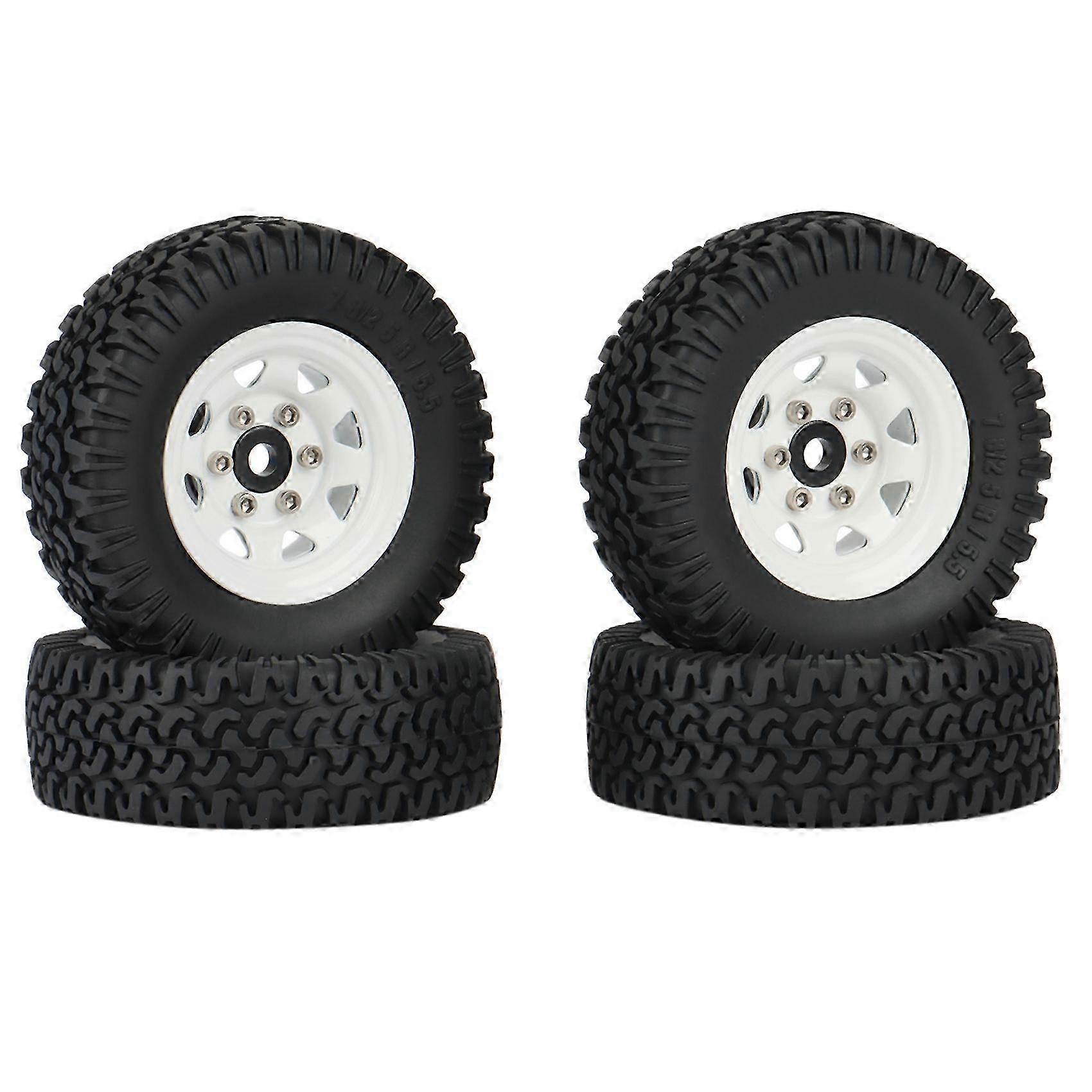 4PCS Metall Beadlock Felgen Felgen Set für 1/10 RC Crawler Auto - Kompatibel mit Axial Jr 90069 D90 TF2 CC01 LC 1.55 Felgen