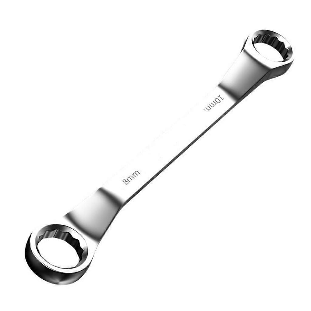 45 Degree Double End Box Wrench 12 Point Offset 8x10mm Repair Tool for Home Construction and Workshop Use