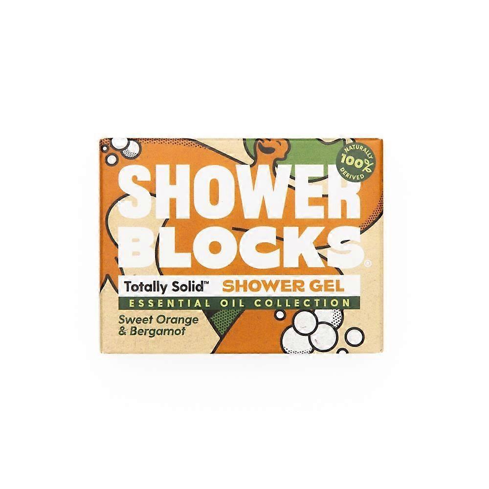 Shower Blocks Solid Shower Gel in Orange & Bergamot 100g - 2 Pack