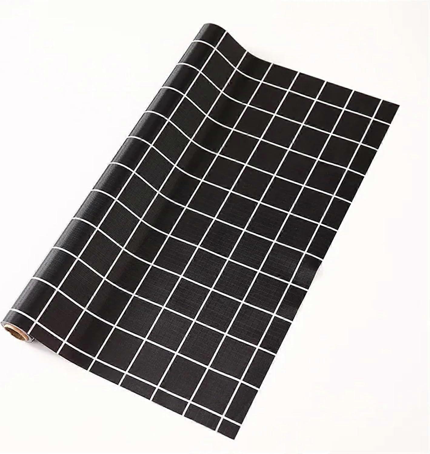 Non Slip Shelf Liner for Kitchen Cabinets Reusable Waterproof Drawer Mats Fridge and Table Pad Brown/Black 200x45cm Home nization and Decor