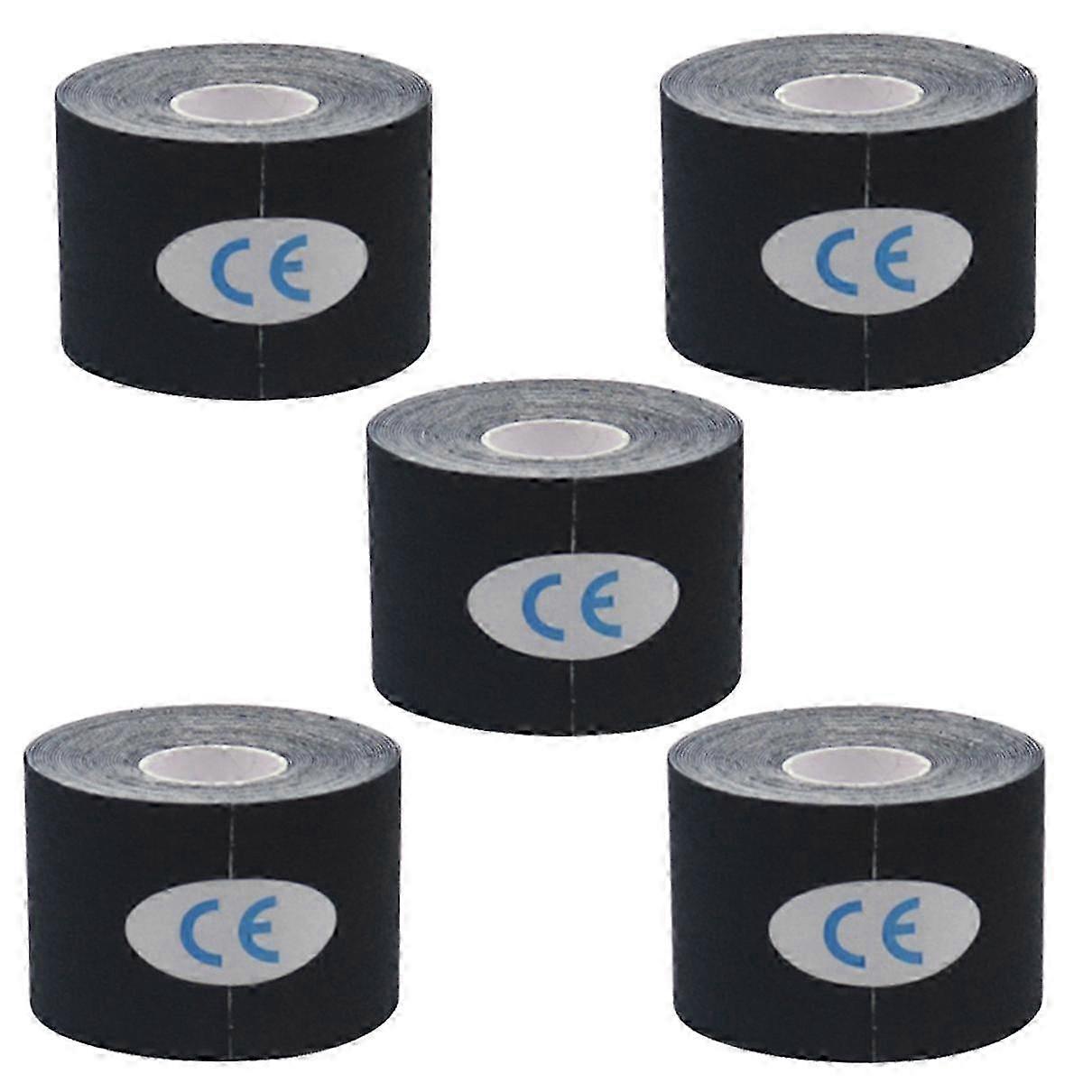 Black Self-Adhesive Bandage, Elastic Adhesive Bandage Wrapped with , Suitable for Wrists, Ankles, Knees