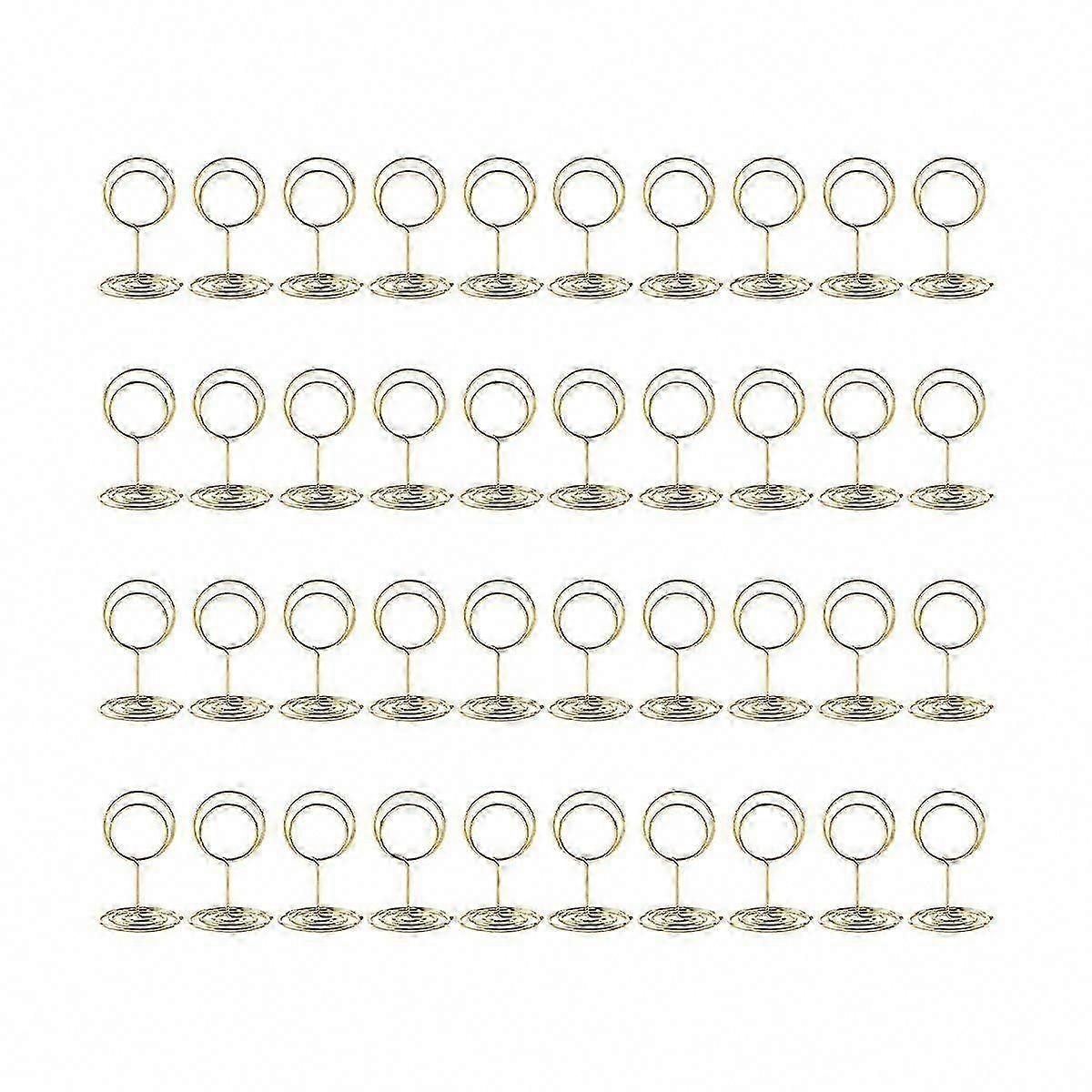 40Pcs Table Number Holders, Place Card Holders for Wedding Reception, Photo Holders, Table Card Stands