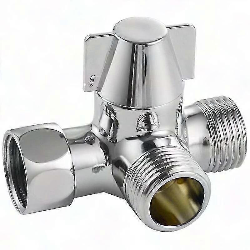3-Way Diverter Valve Switch for Shower, Hand Shower, and Overhead Shower