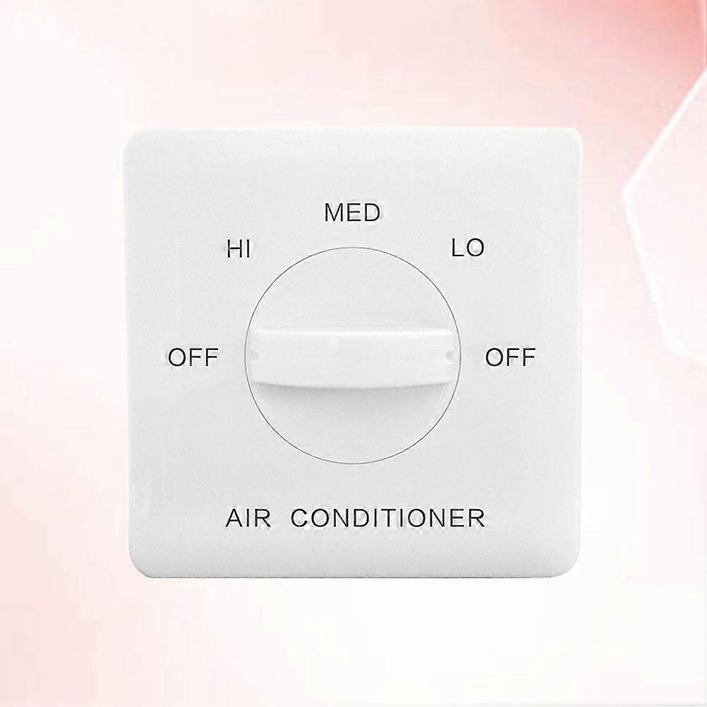 Panel Pipe Fan Controller White Fan Coil Three-speed Control Switch Central Air Conditioning Switch
