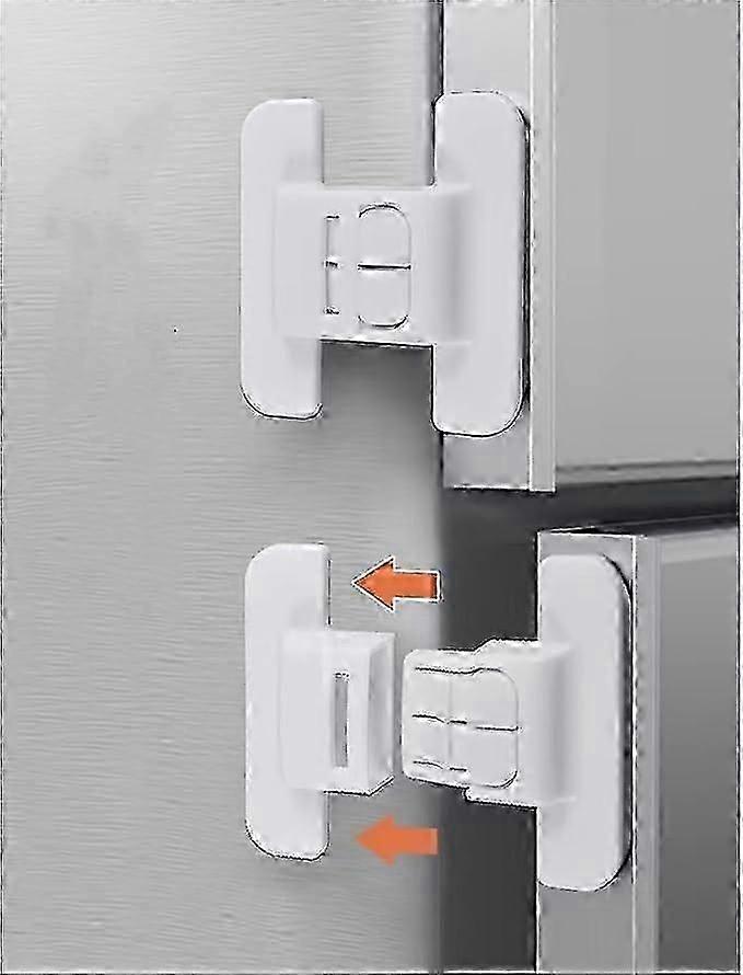 Kylskåpslås för barnsäkring, hållbart frysdörrlås för barnsäkerhet