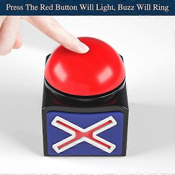 Game buzzer buttons with light and sound, for game broadcasts, red buzzers.