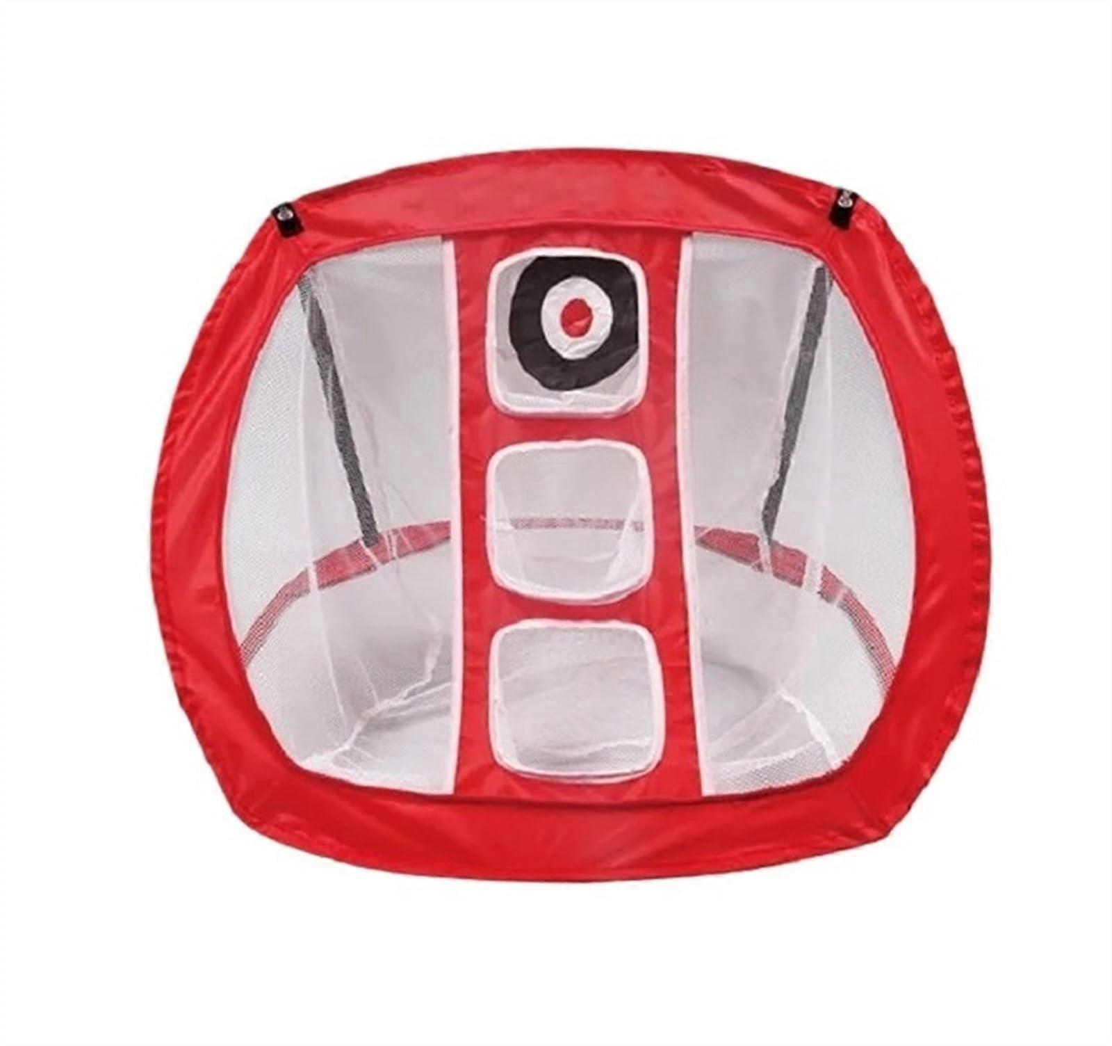 Golf Practice Net Nylon, Portable For Indoor Outdoor Use, Backyard Chipping And Pitching Training Net, Red