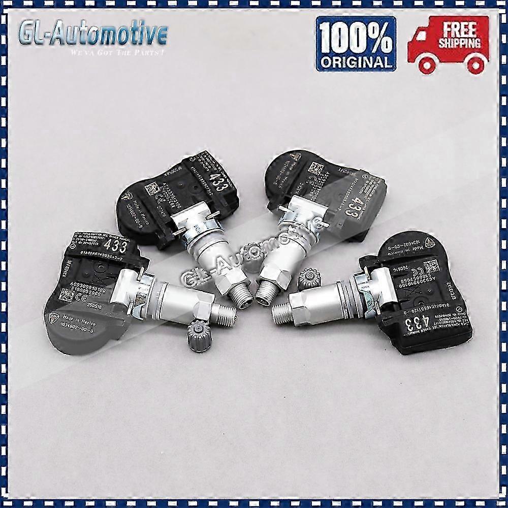 4Pcs TIRE PRESSURE SENSOR TPMS 1034602-00-B 433MHz for TESLA MODEL ...