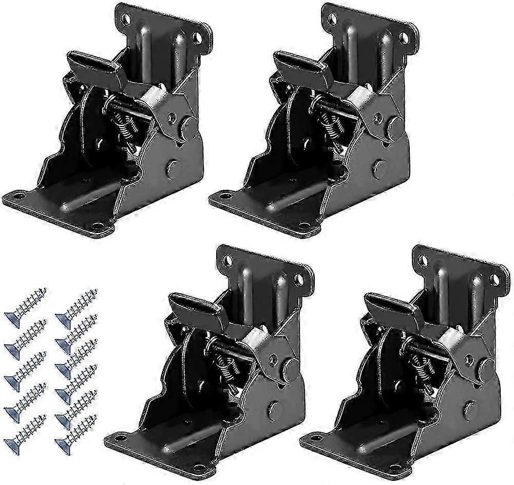Folding Brackets 4 Pcs 0-90 Degree Lock Extension Support For Table...