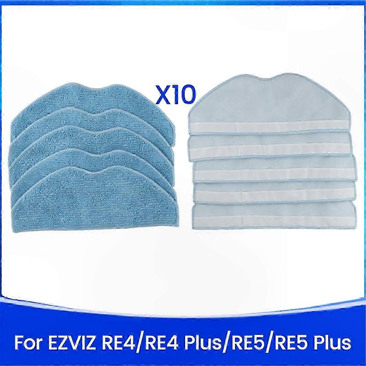10-Pack Reusable Microfiber Mop Pads for Robotic Vacuum Cleaner Models