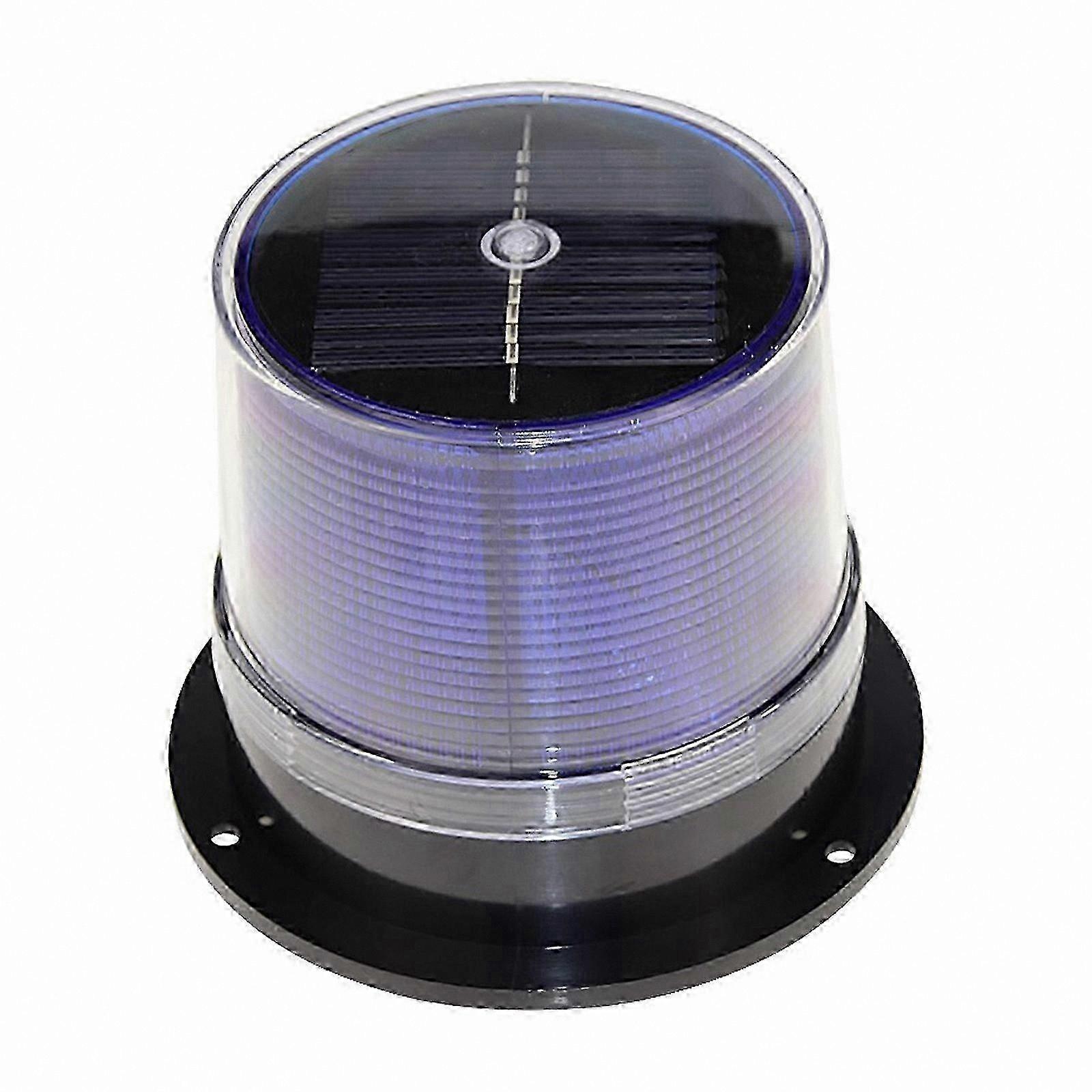 Solar-Powered Waterproof LED Strobe Light for Safety and Warning Applications