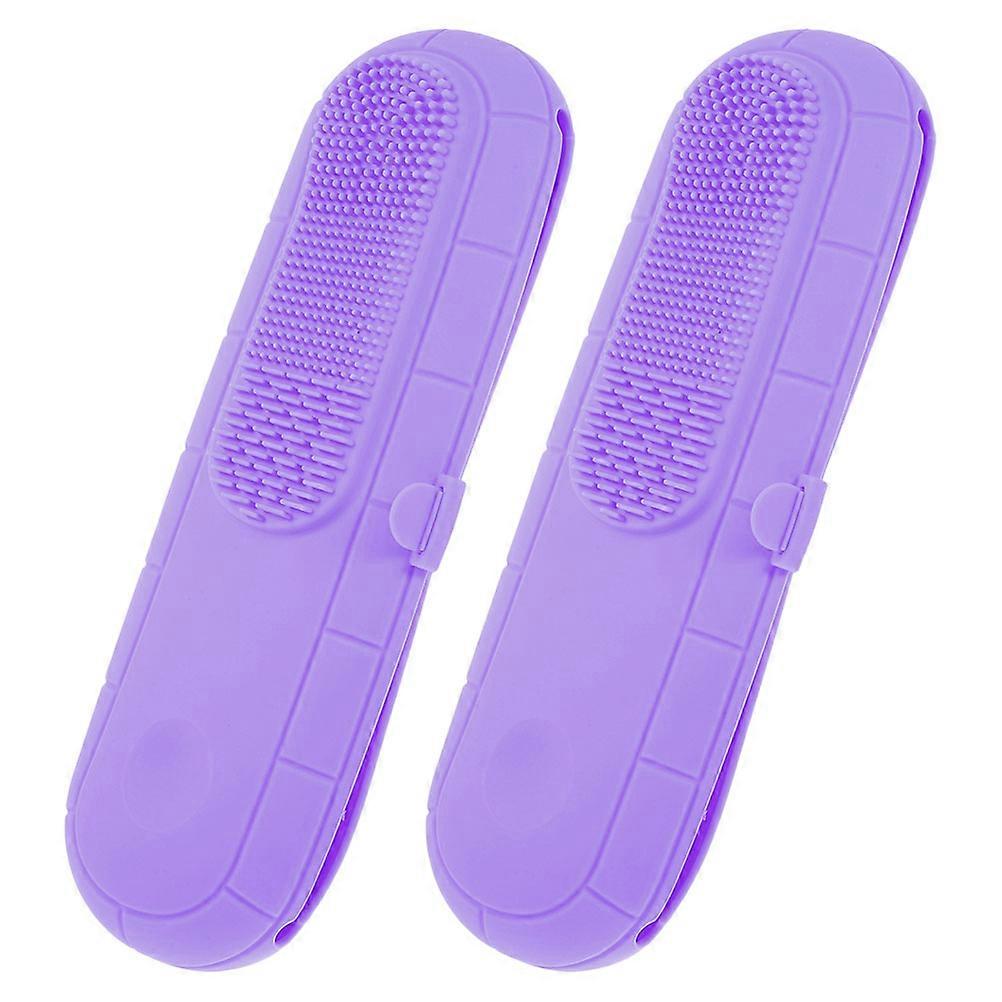 Portable Silicone Makeup Brush Holder & Toiletry Bag – Compact Travel Cosmetic Organizer for Brushes & Essentials – Elegant Design