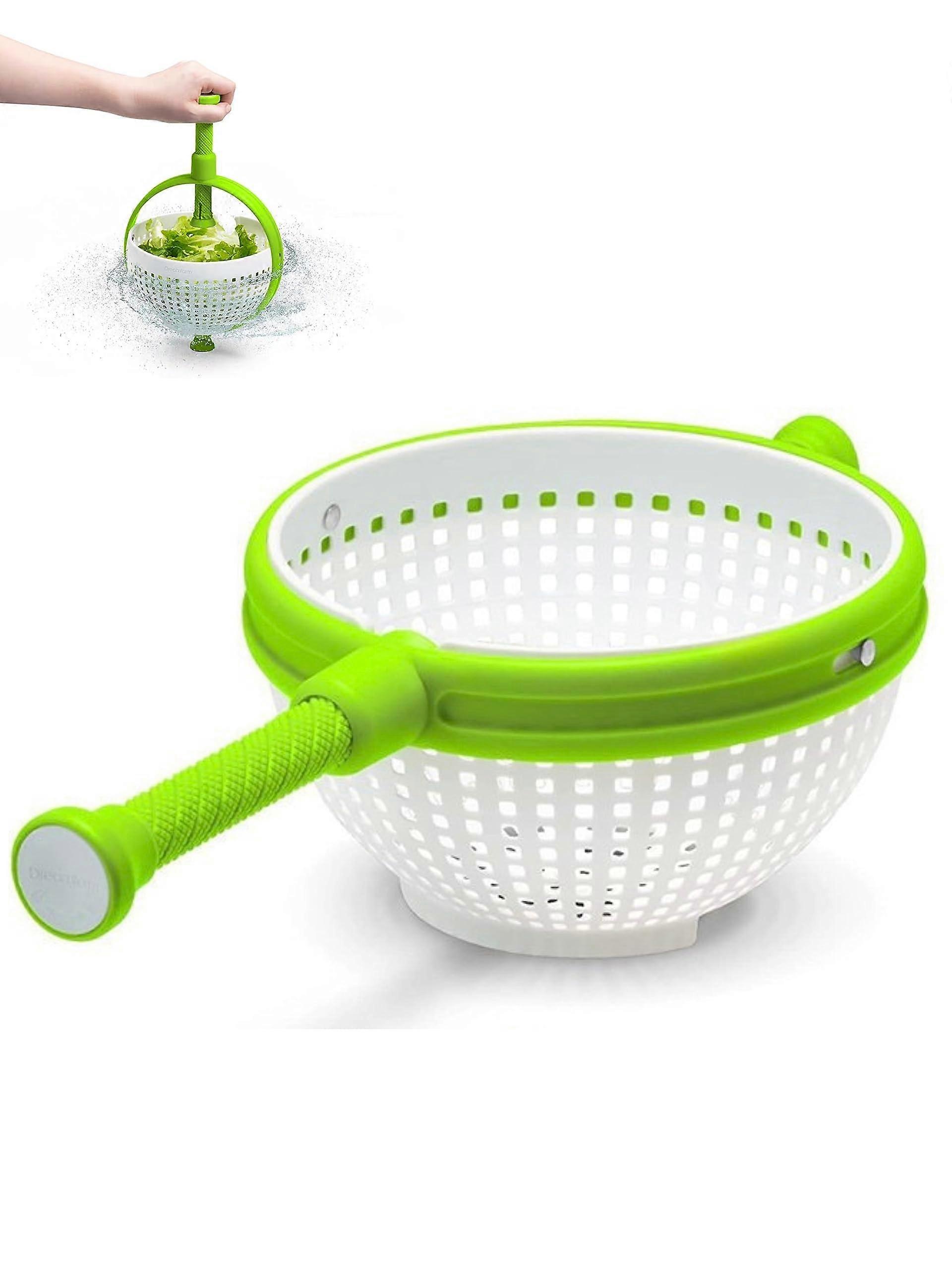 Salad Spinner Dump And Drain Basket 3Quart Foldable Shrinkable NonSlip Model 344 For Washing Vegetables Fruits Pasta