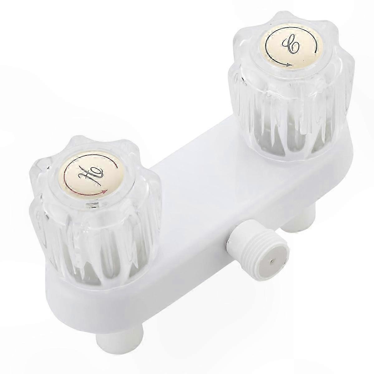 4 Inch RV Shower Valve with Dual Knobs, Replacement Faucet for Bathroom Use