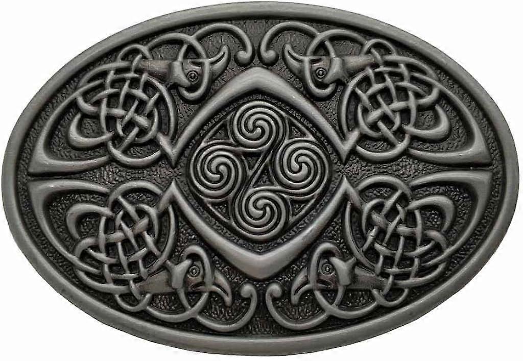 Hebilla de cinturón ovalada de nudo celta Hebillas de cinturón