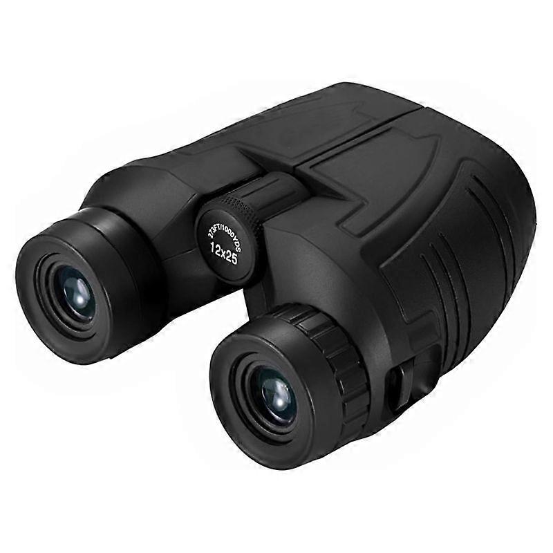12x25 Compact Binoculars for Adults and Kids - Large Eyepiece Waterproof Binoculars for Bird Watching - High Powered Easy Focus Binoculars with Low Li