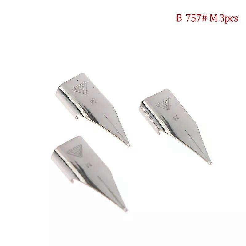 Nibs Stainless 3008/Hero 359 Fountain Pen 5/3Pcs/Set 038mm Replacement Stainless Steel Pen Nib Silver Steel For LAMY/Wing Sung