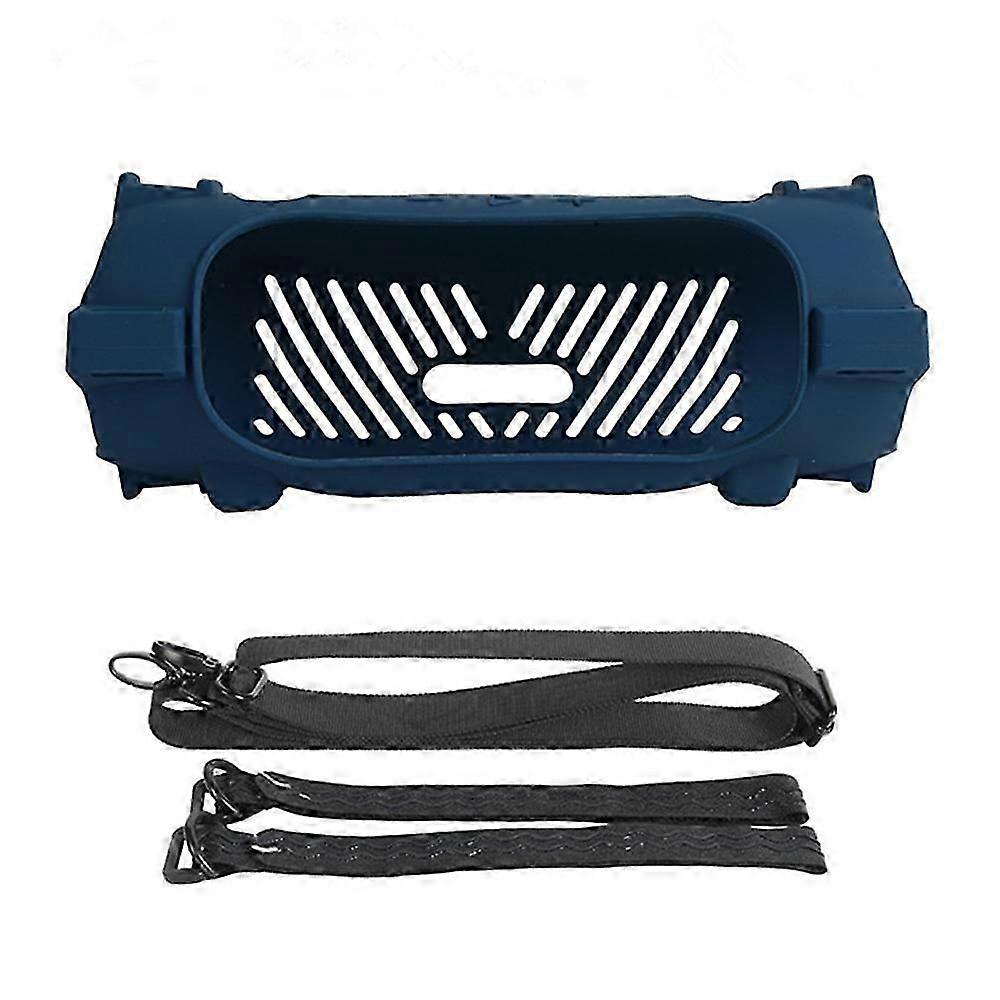 For JBL Charge 6 Silicone Case Shockproof Dustproof Anti Scratch Speaker Protective Cover with Strap