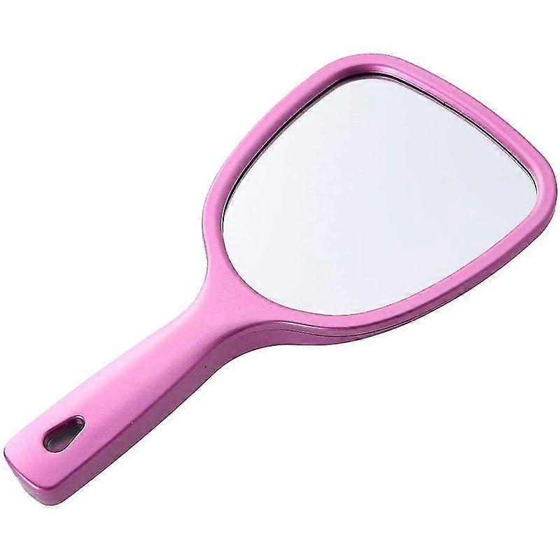 Hand Mirror With Handle, Back Double-sided Makeup Mirror, Round Mirror