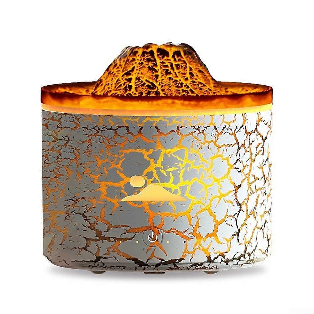 Aroma Diffuser Unique Pattern Whisper Quiet Operation Adjustable Mist Levels White