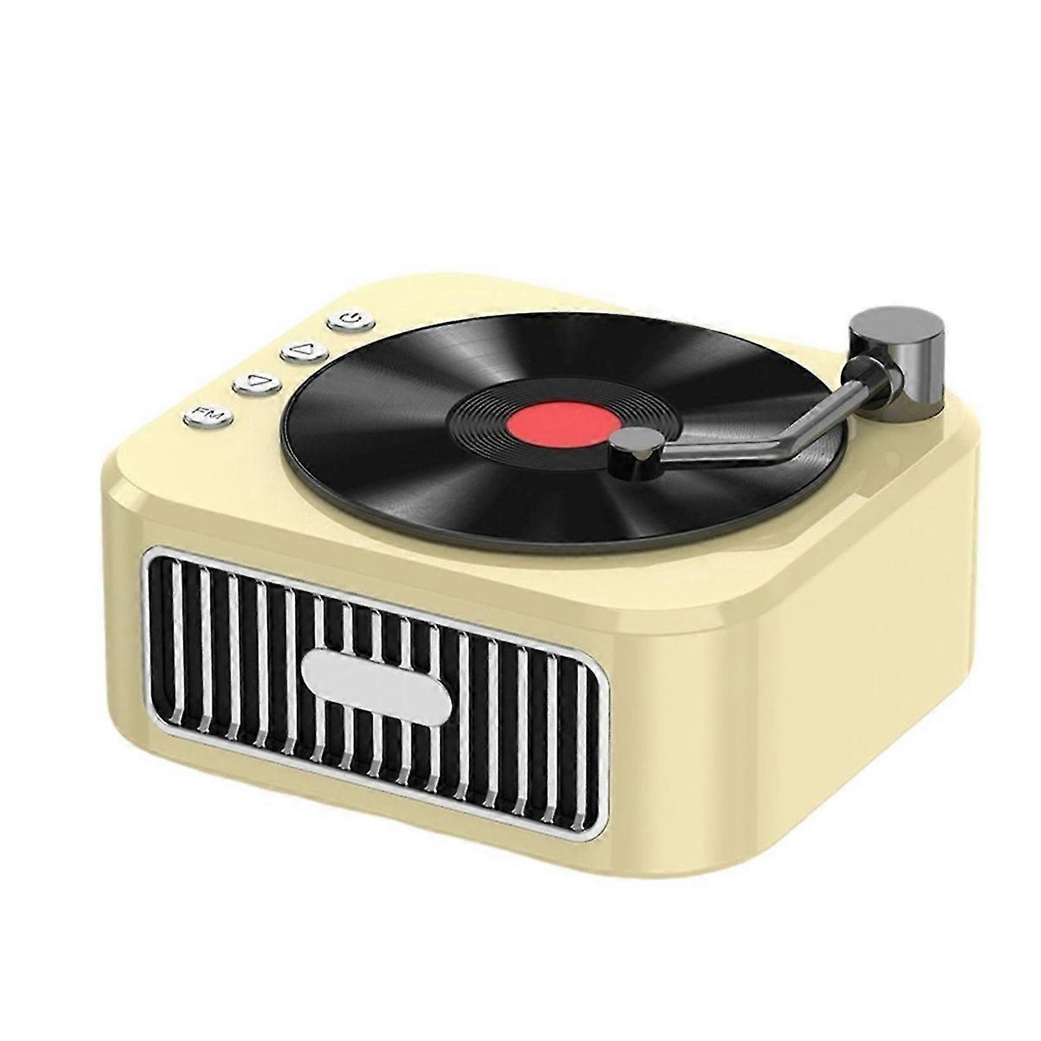 Bluetooth 5.3 Speaker 18th Century Phonograph Style Speaker Yellow