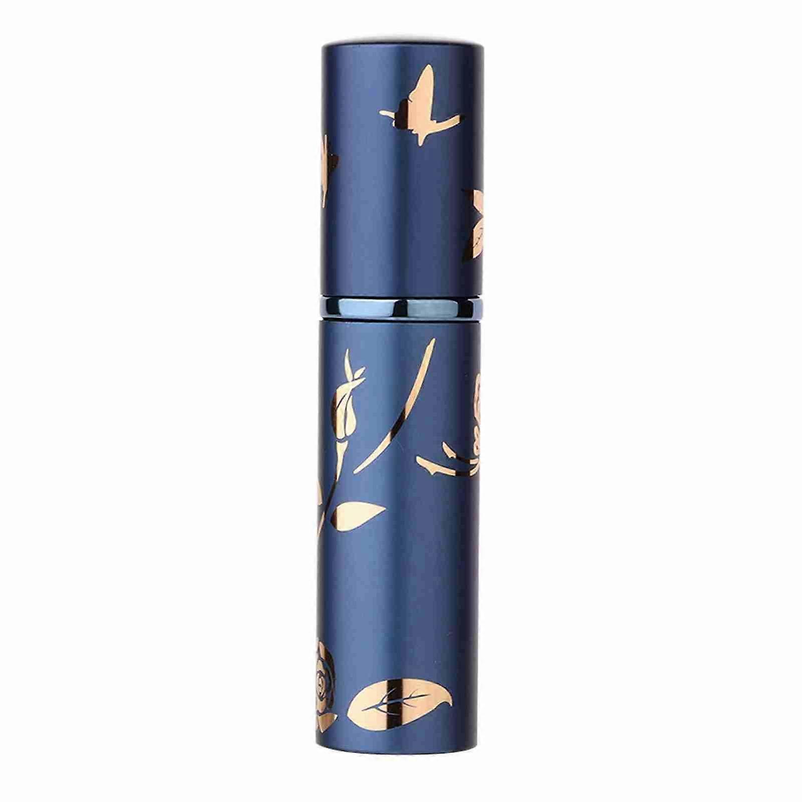 Portable Aluminum Perfume Bottle Empty Cosmetic Spray Bottle 10ml (Blue)