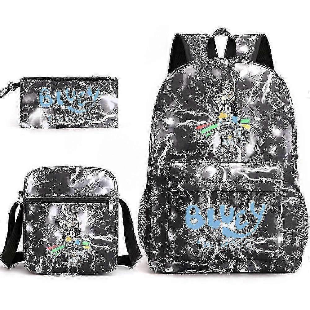 Bluey Three-piece Schoolbag Backpack High Quality 0619 2025