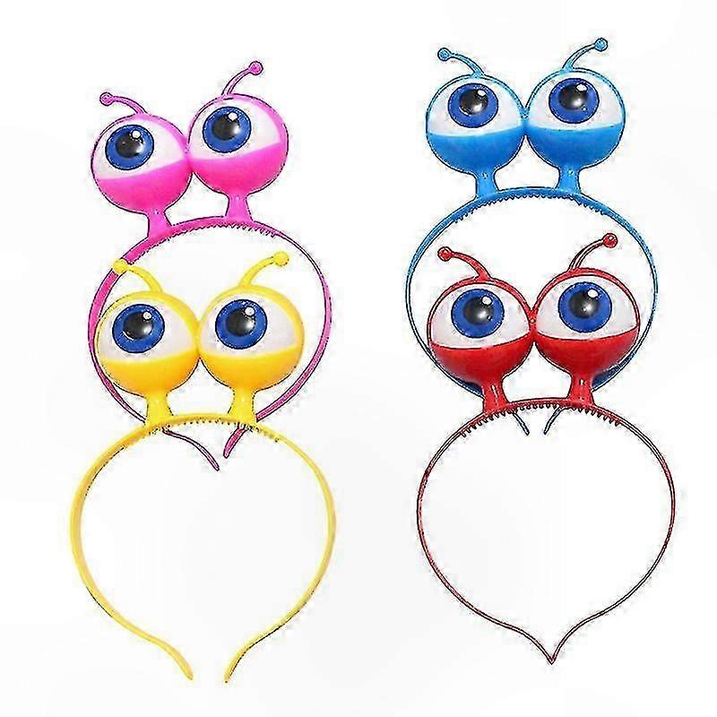 4-pakning med lysende hodeplagg til Halloween-dekorasjonssett