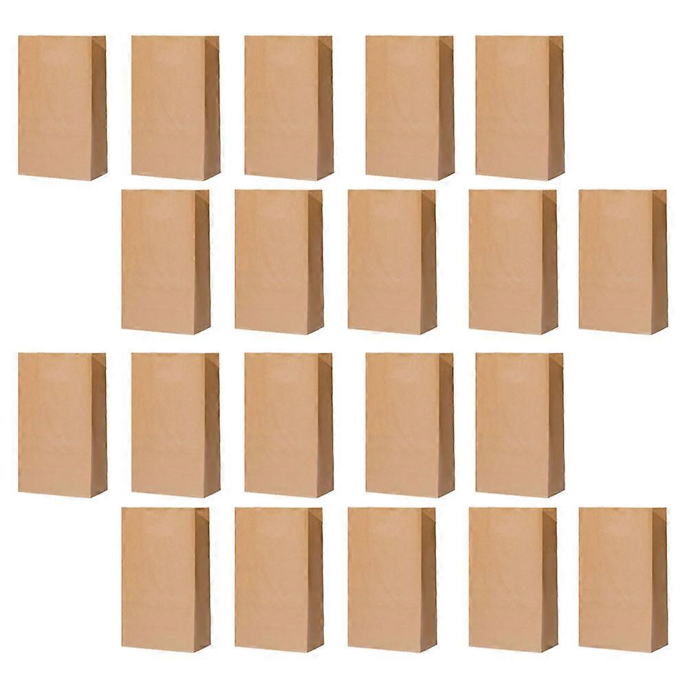 Kraft Paper Bags Oilproof Paper Bags for Storage Use 20Pcs
