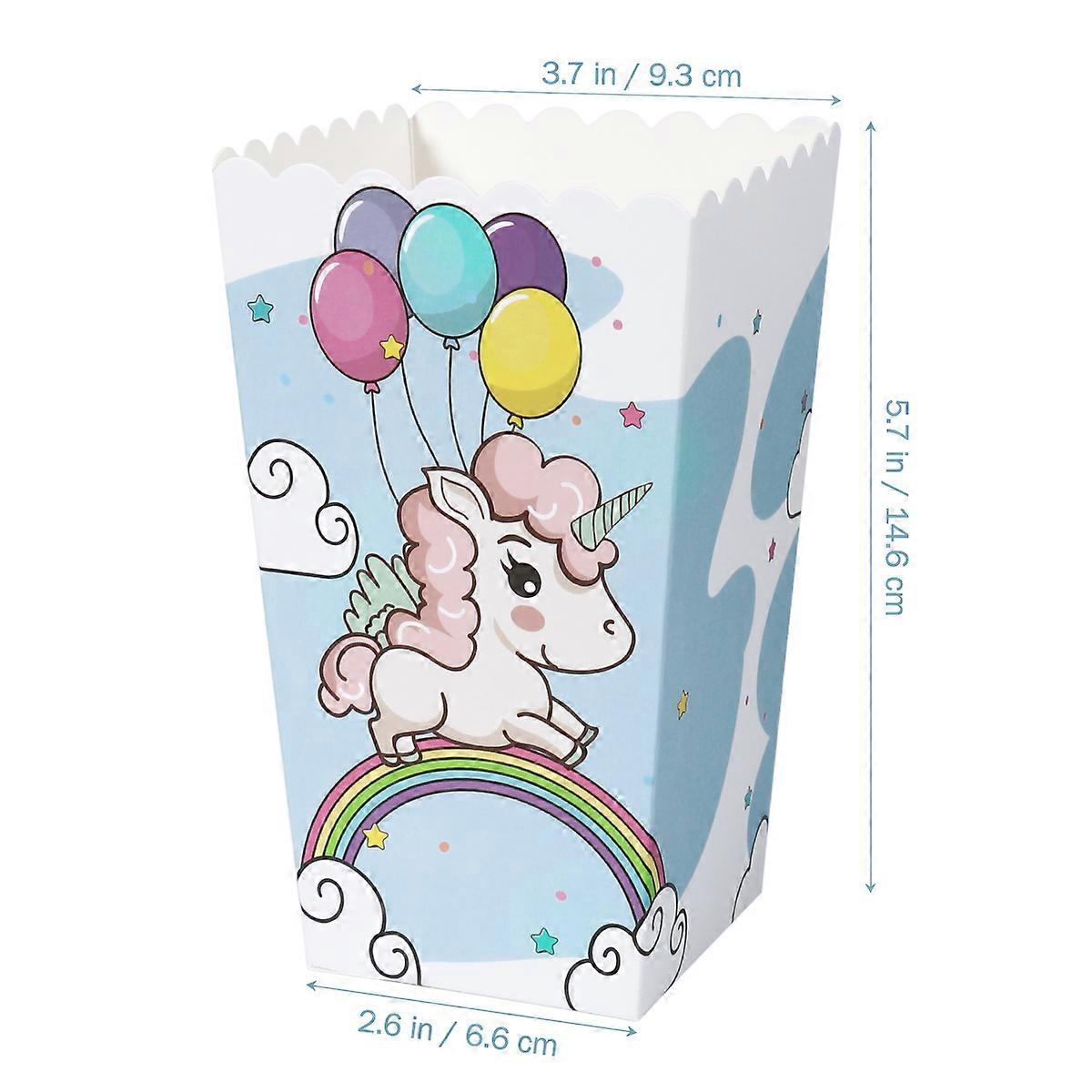 Popcorn Box Popcorn Boxes for Packing 16Pcs Multi Color Paper Snack Boxes
