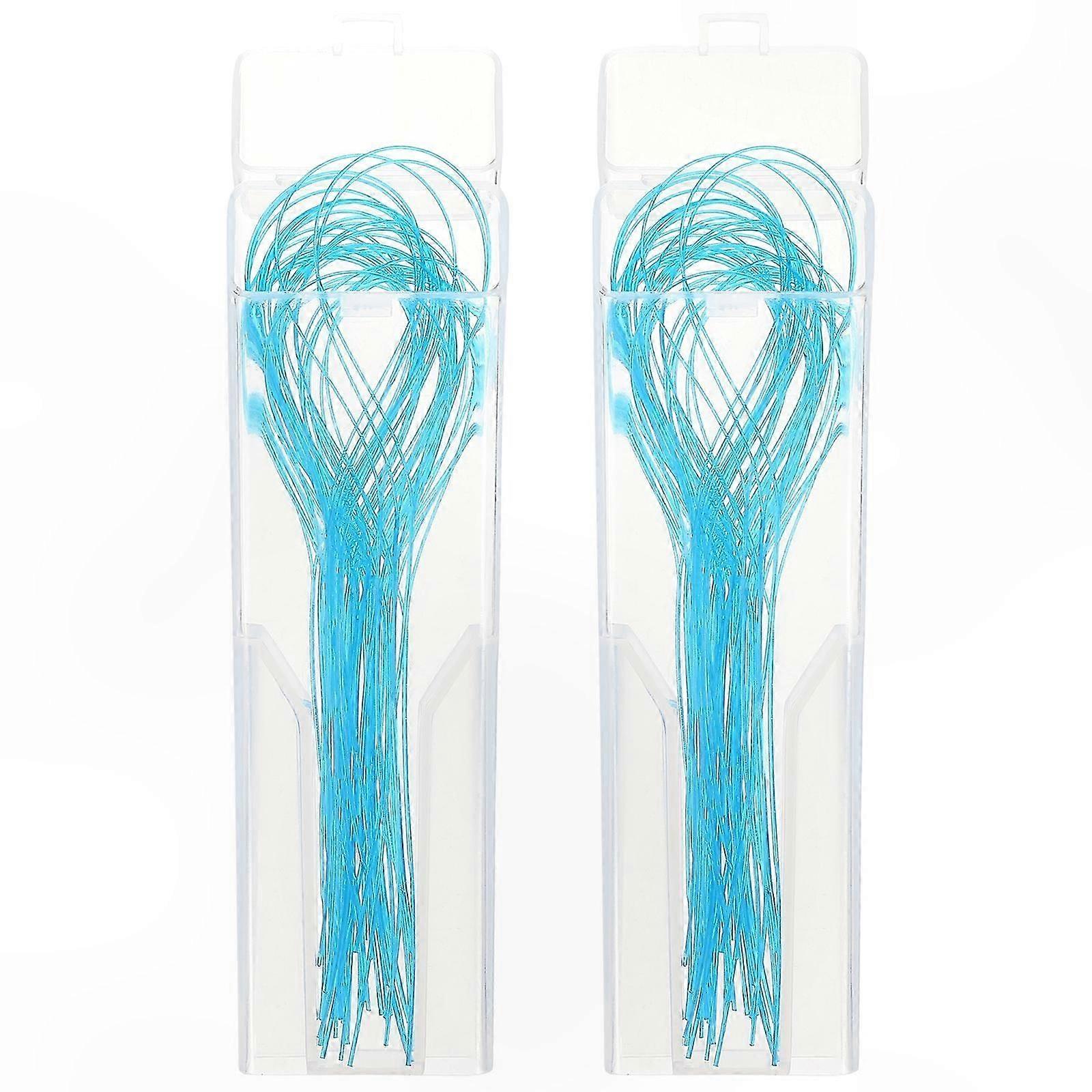 2 Packs of Dental Floss Threaders for Cleaning Teeth with Braces and Implants