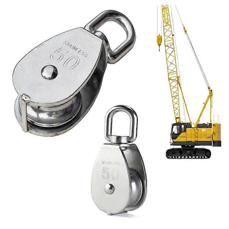 Single-Sheaved 25mm Pulley Stainless Steel for Manual Work Swivel Roller