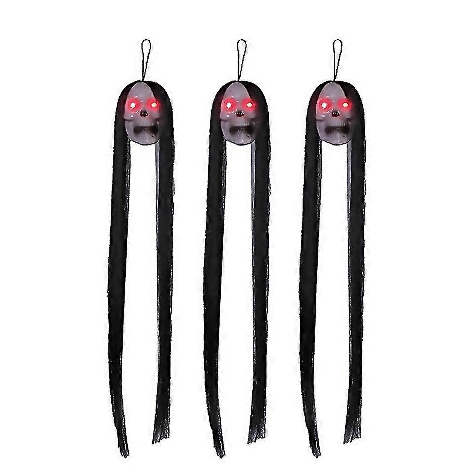 For 3pcs Halloween Led Lights Hanging Skeleton Props For Party