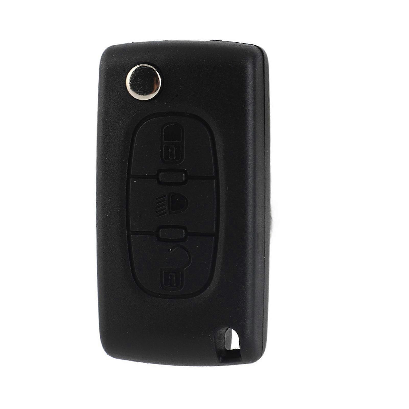 3Button Car Remote Flip Key Fob Case Blade Cover Shell Fit for C3 C4 C5 C6 Picasso