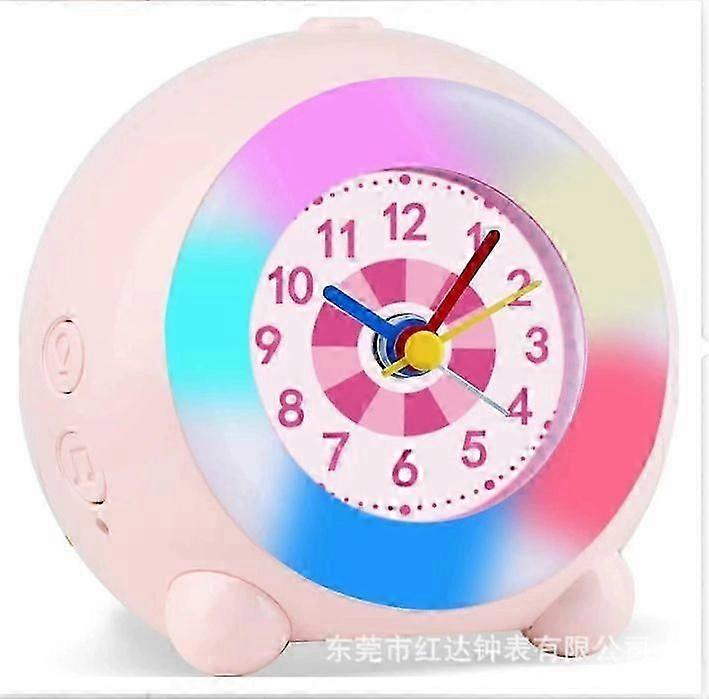 Silent Analog Alarm Clock for Kids with LED Night Light and Tickle-Free Design