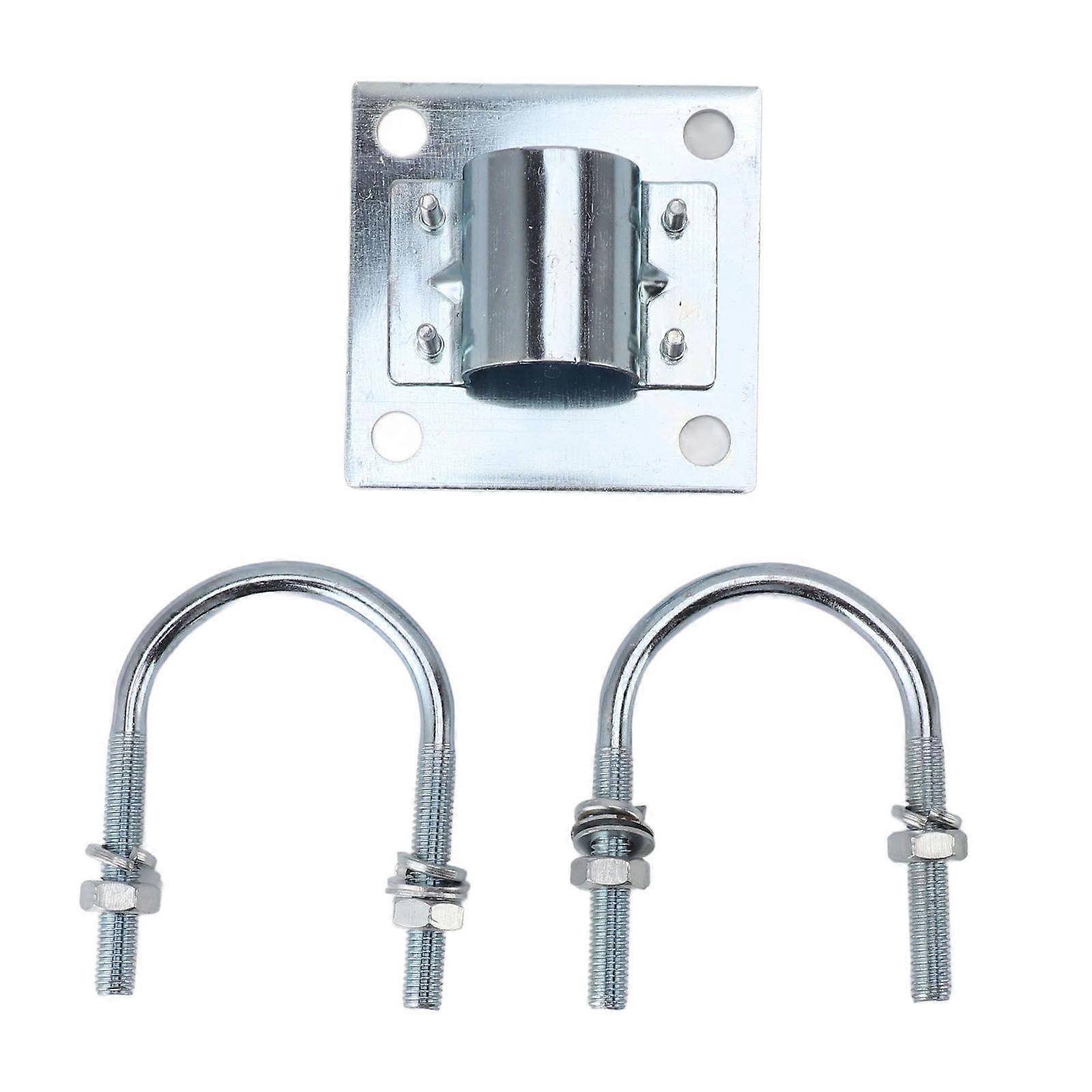 Antenna Mast Pipe Mount Stable Support Flexible Adjustment Aluminum Alloy Antenna Mast Bracket Mount for Roof Wall Set 1