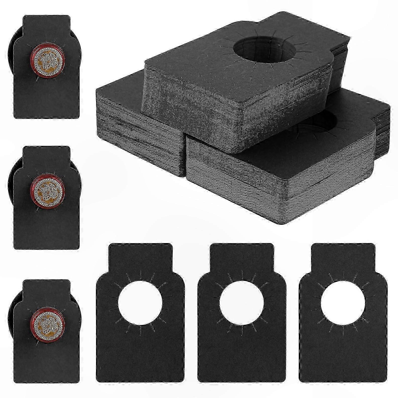 300 Count Kraft Paper Bottle Tags - Blank Labels for Wine, Champagne & Cellar Use (5.7x8.9cm)