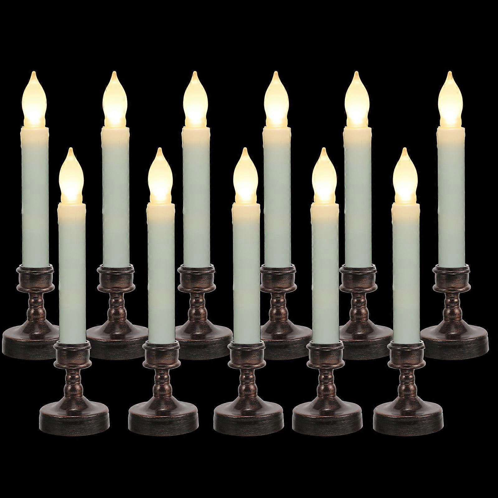 Reusable LED Candle Lights Battery Operated Flameless Candles 12Pcs