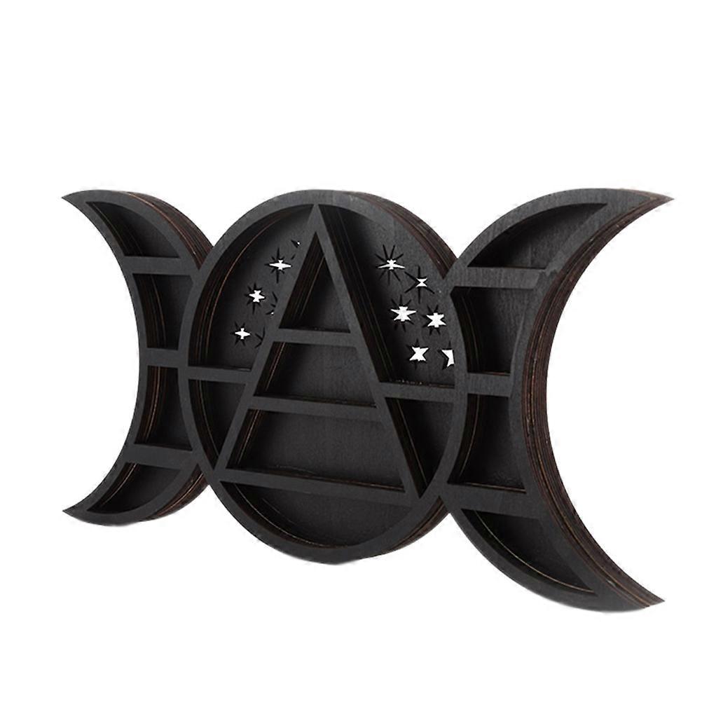 Black Desktop Storage Box Wood -Purpose Organizer 2Pcs Set