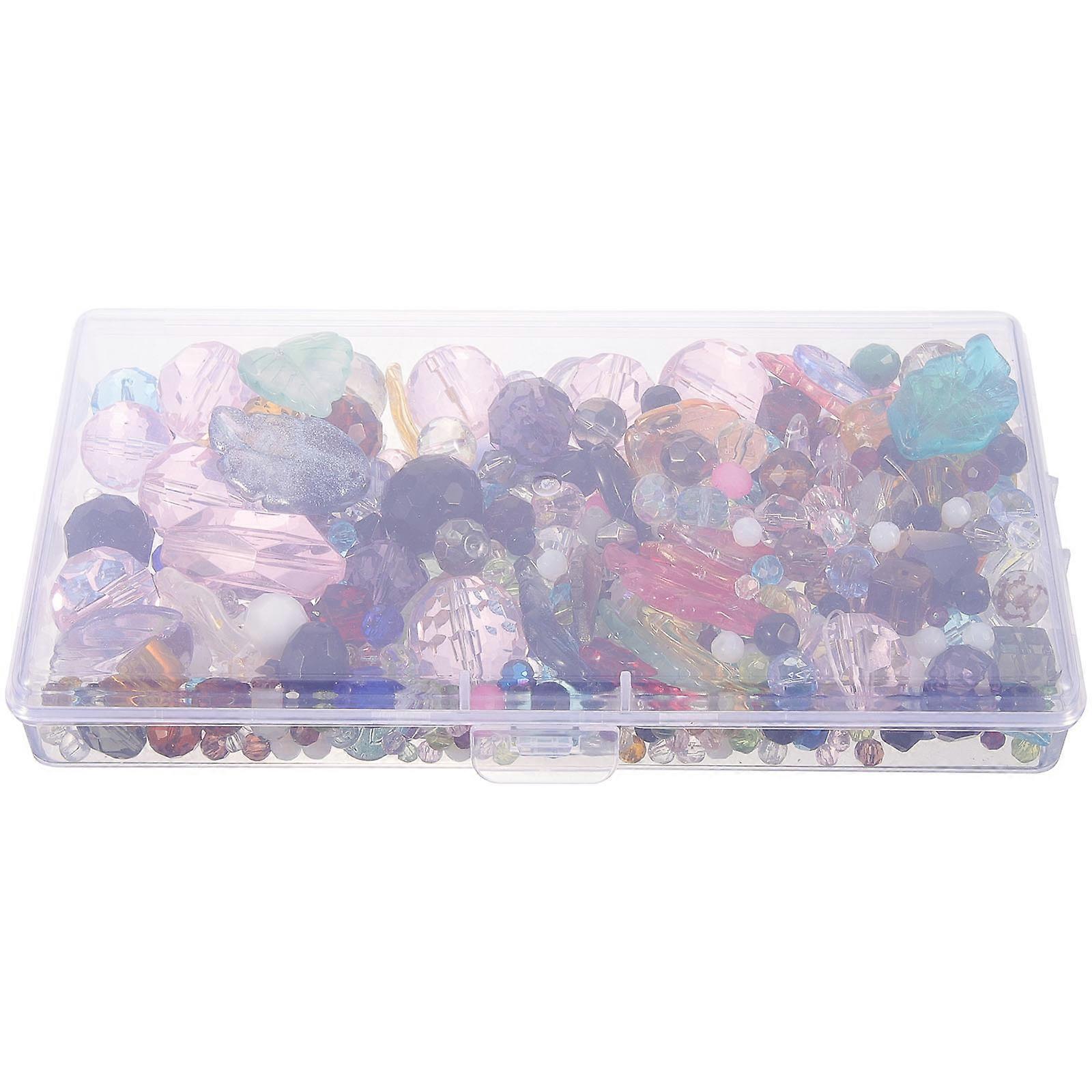 Glass Beads Small Beads for Bracelet Making DIY 4 Boxes Assorted Color